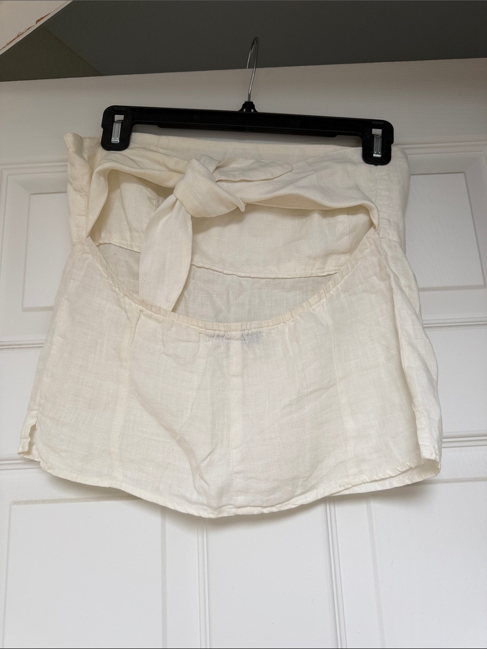 Juicy Couture Linen Cream Tie Back Top - Picture 2 of 3